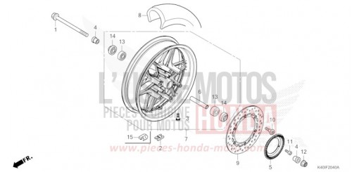 ROUE AVANT NSS125ADT de 2026